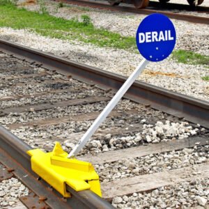Descarrilador de locomotora bidireccional portátil