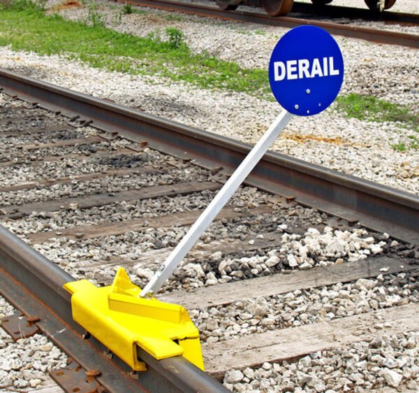 Descarrilador de locomotora bidireccional portátil